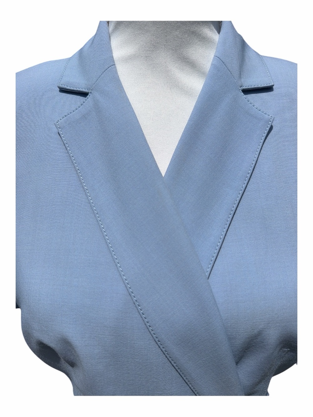 Worth New York |Powder Blue |Sheath Dress |Size 6 |Blazer Neckline - Picture 9 of 13